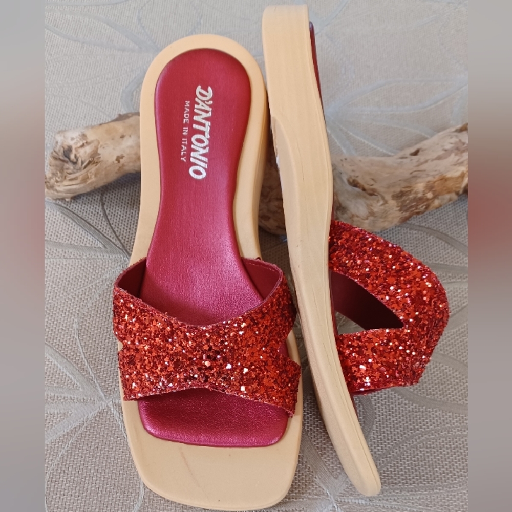 Red Glitter Sandals!